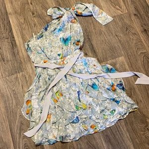 Boutique Sundress Dress, One Shoulder, Small, 0